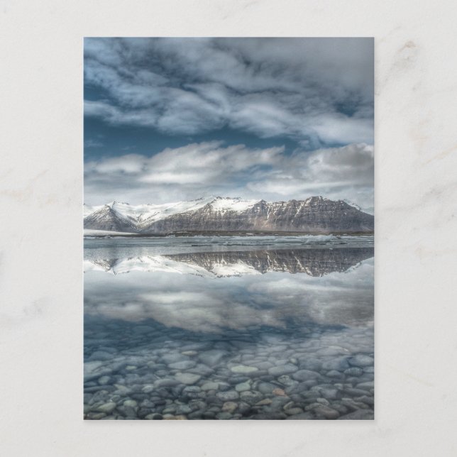 Gletscherlagune Jokulsarlon, Island Postkarte (Vorderseite)