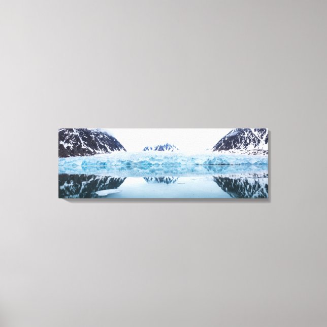 Gletscherreflektionen, Norwegen Leinwanddruck (Vorderseite)