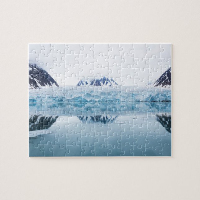 Gletscherreflektionen, Norwegen Puzzle (Horizontal)
