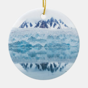 Gletscherreflexionen, Norwegen Keramik Ornament
