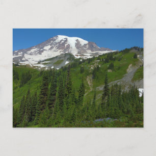 Gletscherschmelze am Mount Rainier Postkarte