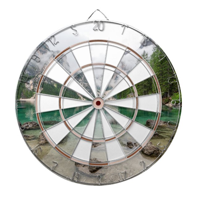 Gletschersee im Rocky Mountains Dartscheibe (vorne)