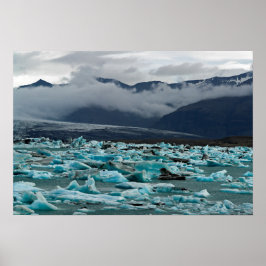 Gletschersee Jokulsarlon - Island Poster