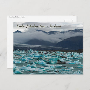 Gletschersee Jokulsarlon - Island Postkarte