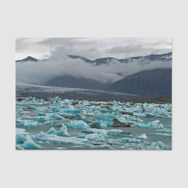 Gletschersee Jokulsarlon - Island Seidenpapier (Vorderseite)