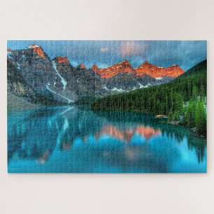 Gletschersee Moraine Lake Banff Nationalpark Puzzle