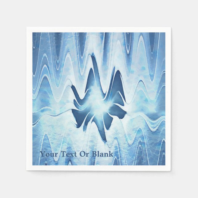 Gletschersee Serviette (Vorderseite)