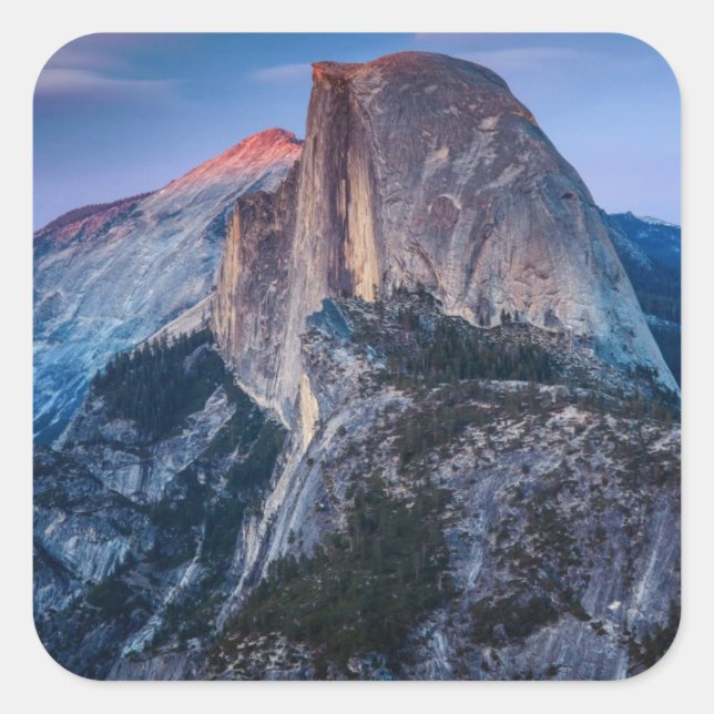 Gletscherspitze Quadratischer Aufkleber (Vorderseite)