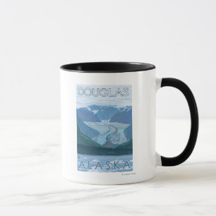 Gletscherszene - Douglas, Alaska Tasse