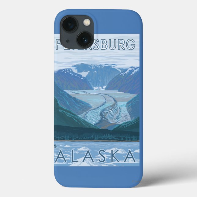 Gletscherszene - Petersburg, Alaska Case-Mate iPhone Hülle (Rückseite)