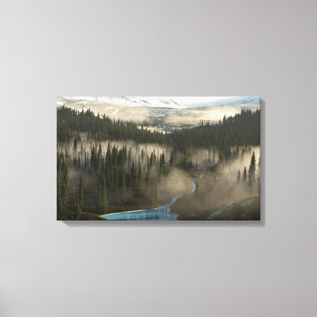 Gletschertal Leinwanddruck (Vorderseite)