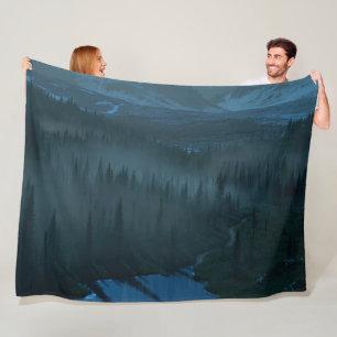 Gletschertal (Moonlit) Fleecedecke