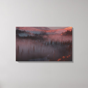 Gletschertal (Sonnenaufgang) Leinwanddruck