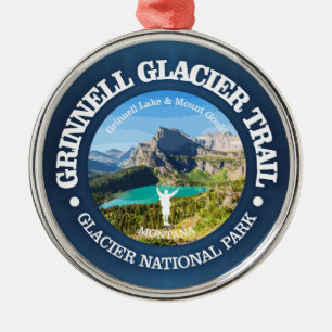 Gletscherwanderweg Grinnell Ornament Aus Metall