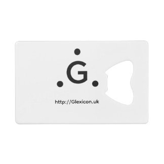 Glexicon UK Kreditkarten-Flaschenöffner Geldbeutel Flaschenöffner