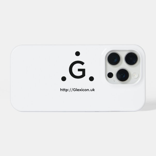 Glexicon UK Mobile iPhone 15  Hülle (Rückseite (Horizontal))