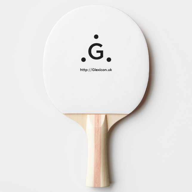 Glexicon UK Tischtennis Schläger (Vorderseite)