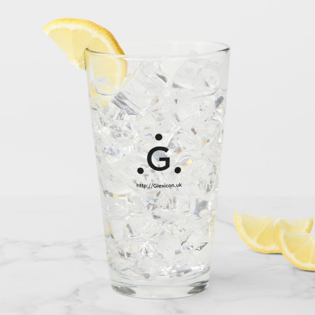 Glexicon UK Tumbler Glas (Vorderseite Ice)