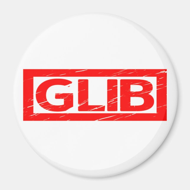 Glib Briefmarke Magnet (Vorne)