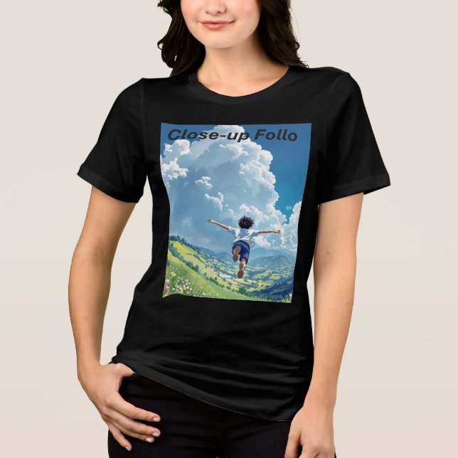Glide Dreamscape Damen-T-Shirt Tri-Blend Shirt (Vorderseite)