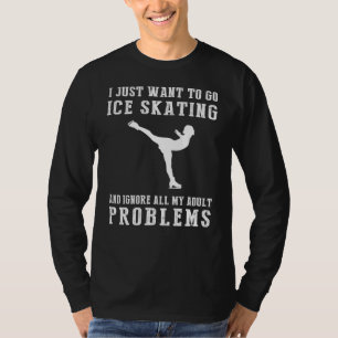 Glide to Joy: Eis-Skaten weg Verantwortung für Erw T-Shirt