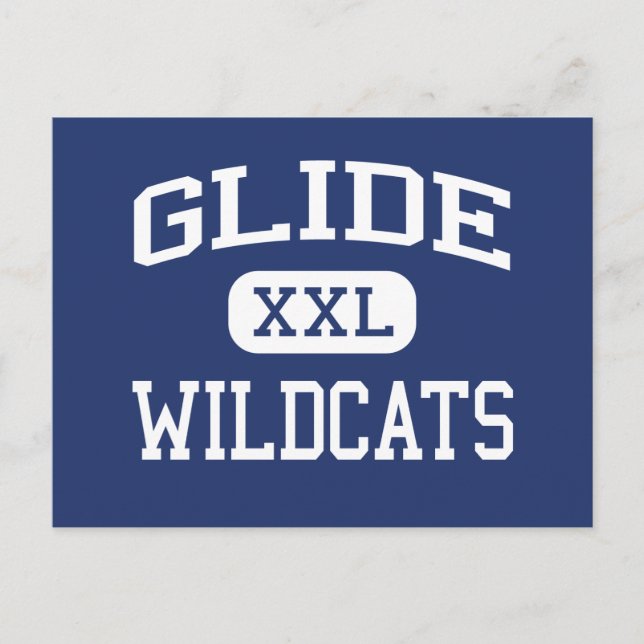 Glide - Wildcats - High School - Glide Oregon Postkarte (Vorderseite)
