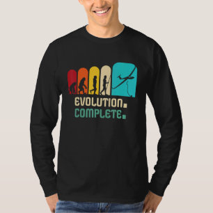 Glider Flugzeug Glider Evolution Sailflies T-Shirt