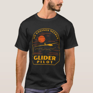 Glider Pilot Soaring Flying Aviation Airplane Rett T-Shirt