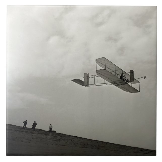 Glider Test Flight Aviation Wright Brothers Fliese (Vorderseite)