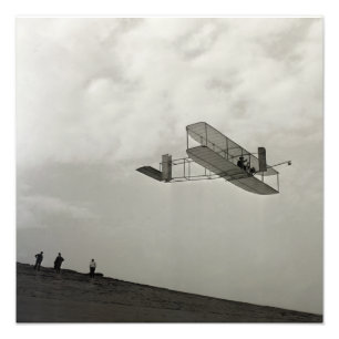 Glider Test Flight Aviation Wright Brothers Fotodruck