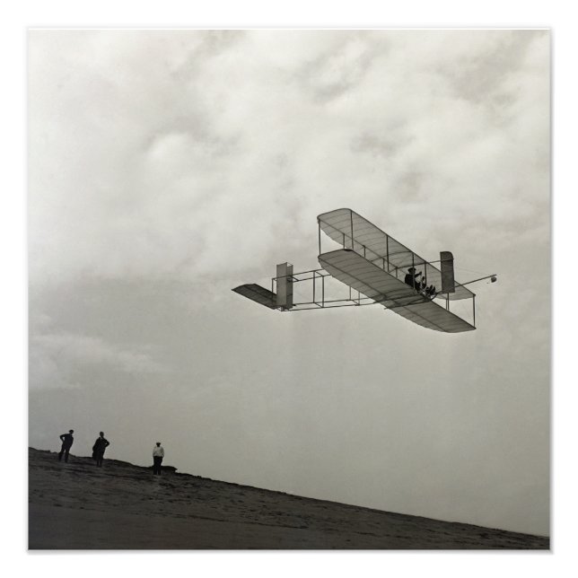 Glider Test Flight Aviation Wright Brothers Fotodruck (Vorne)