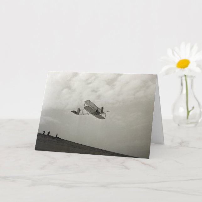 Glider Test Flight Aviation Wright Brothers Karte (Kleine Pflanze)