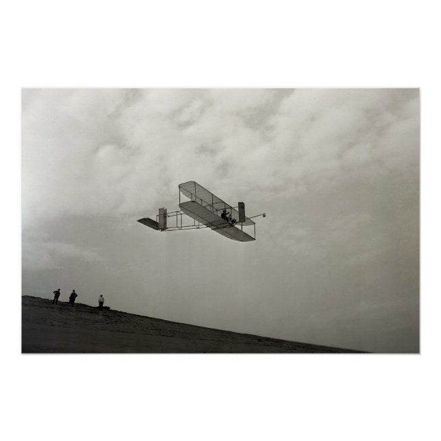 Glider Test Flight Aviation Wright Brothers Poster (Vorderseite)