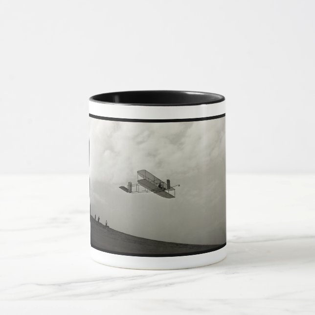 Glider Test Flight Aviation Wright Brothers Tasse (Zentrum)