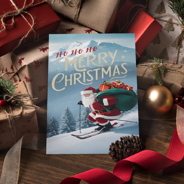 Gliding Through Winters Embrace Postkarte (Von Creator hochgeladen)