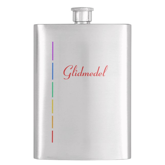 Glidmedel Flachmann (Vorderseite)