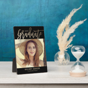 Glimmer-EDITABLE-FARBEN-Abschluss-Plaque Fotoplatte