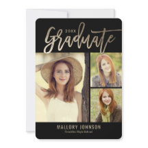 Glimmer-EDITABLE-FARBkarte für den Abschluss, gebü