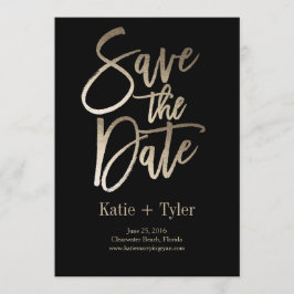 Glimmer-Save the Date-Lochkarte Save The Date