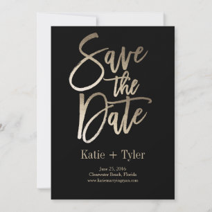 Glimmer-Save the Date-Lochkarte Save The Date