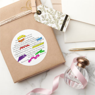 Glimmer Vision Collection Klassischer Rundaufklebe Runder Aufkleber