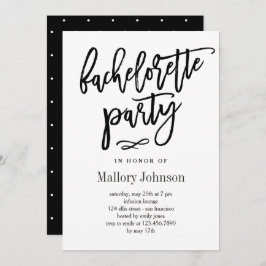 Glimmerer Junggeselinnen-Abschied-Einladung Einladung