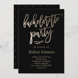 Glimmerer Junggeselinnen-Abschied-Einladung Einladung