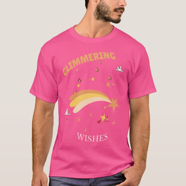 Glimmering Wishes Shooting Starss Present T-Shirt (Vorderseite)