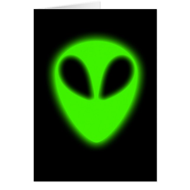 Glimmernde Green Alien Card (Vorne)