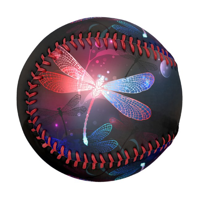 Glimmerne Rote Libelle Baseball (Vorderseite Links)