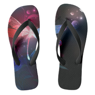 Glimmerne Rote Libelle Flip Flops
