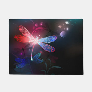 Glimmerne Rote Libelle Fußmatte