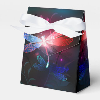 Glimmerne Rote Libelle Geschenkschachtel