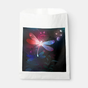 Glimmerne Rote Libelle Geschenktütchen